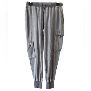 Young Fabulous and Broke cargo joggers women's XS New with tags gray drawstring